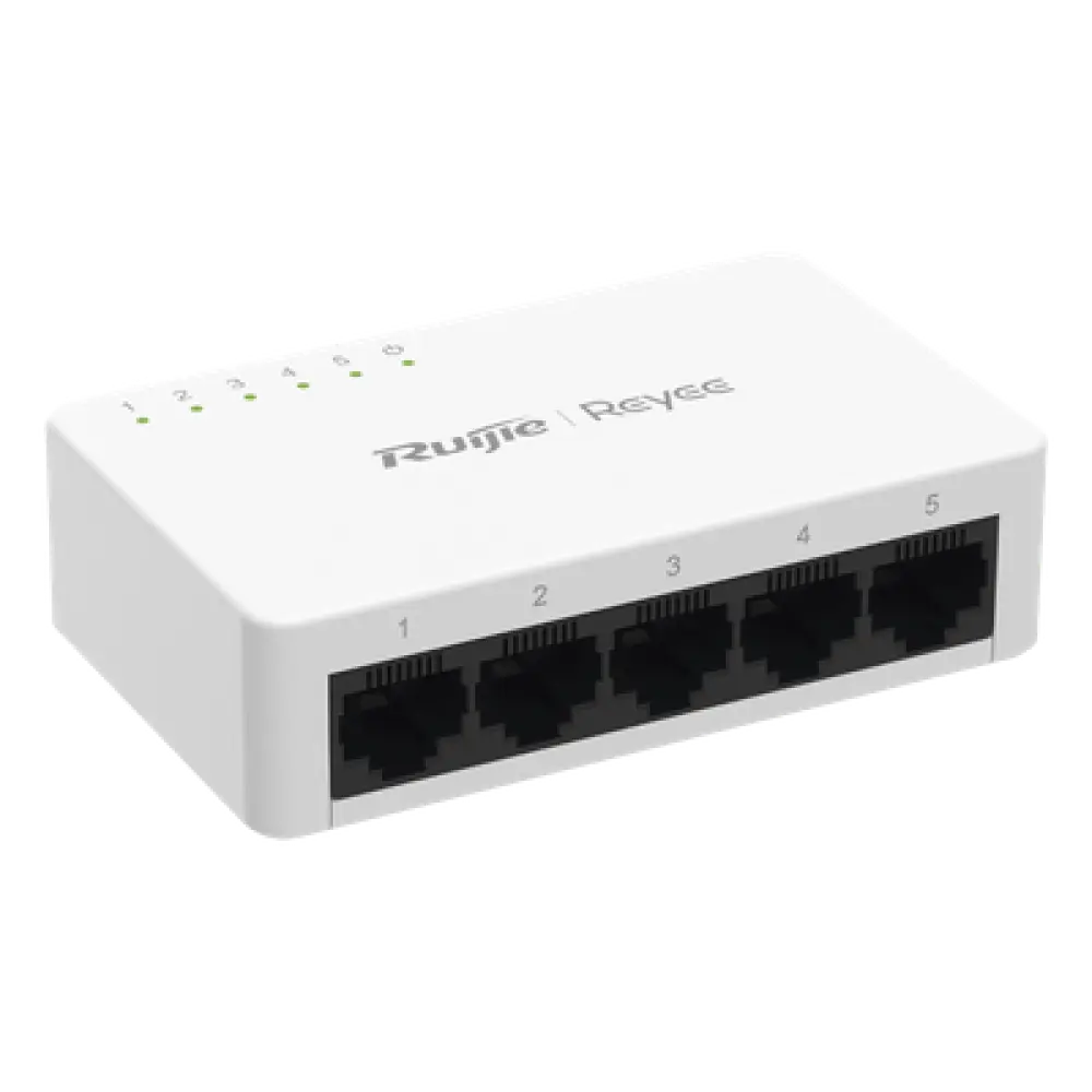 Switch No Administrable / 5 Puertos 10/100 Mbps / Visibilidad Cloud / Plug & Play / 1 Gbps Switching Capacity