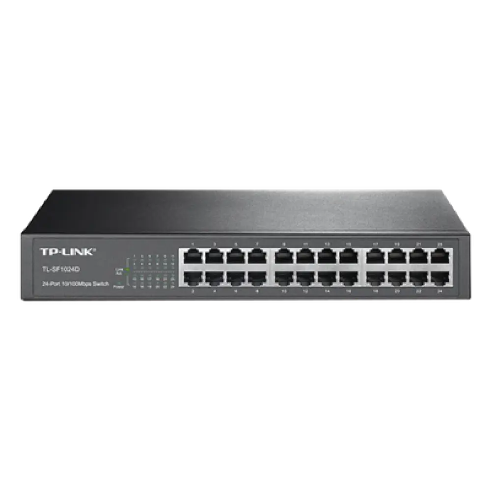 Switch no administrable / 24 puertos 10/100 Mbps / 35.7 Mpps / Escritorio o rack