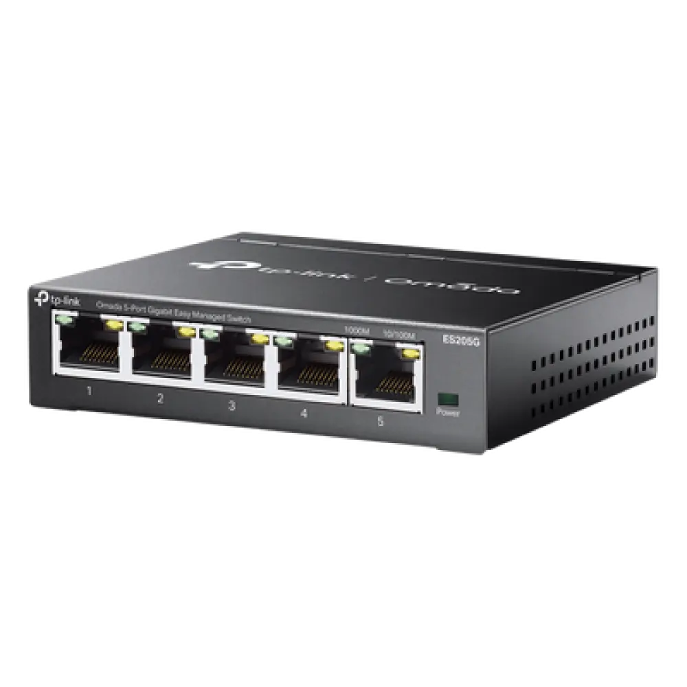 Switch Gestionado SDN / 5 Puertos Gigabit / 10 Gbps Capacidad Switching / 7.4 Mpps Forwarding Rate / Fanless / VLAN 802.1Q / QoS 8 Colas