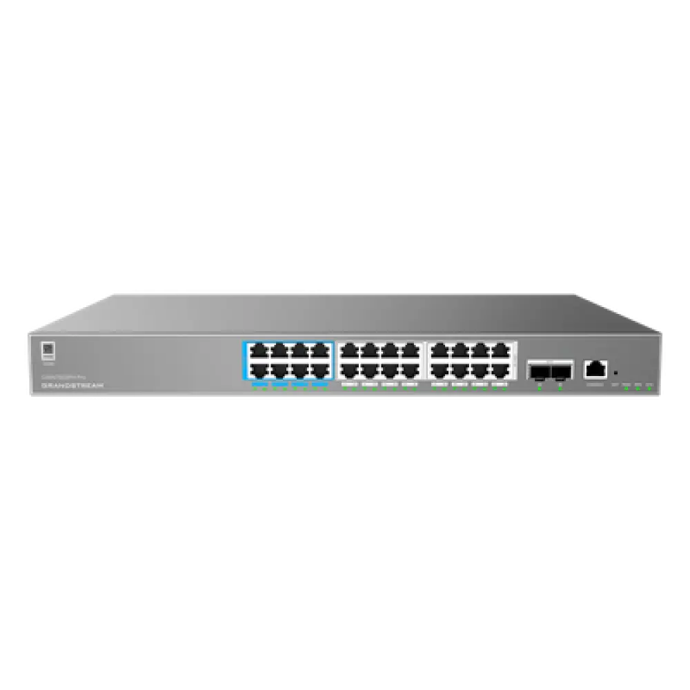 Switch Administrable L2++ / 24 Puertos Gigabit PoE++ 400W / 2 SFP+ / 88 Gbps / 65.472 Mpps / VLAN 4K / QoS Avanzado