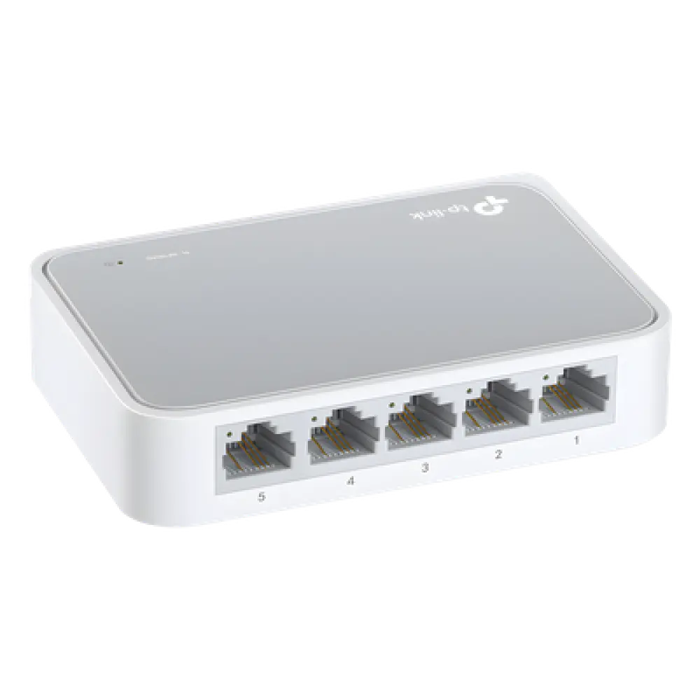 Switch de escritorio / 5 puertos / 10/100 Mbps / Auto-MDI/MDIX / Green Ethernet