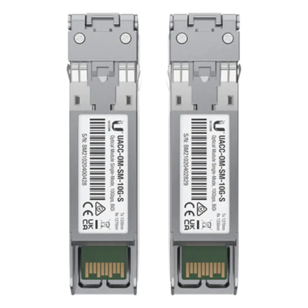 Transceptor SFP+ / 10 Gbps / Fibra Monomodo / Alcance 10 km (32,808 ft) / Bidi LC / Rango Térmico 0°C a 70°C