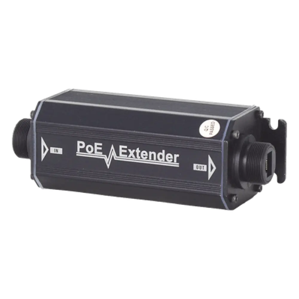 Extensor PoE Gigabit / 200 m (656.2 ft) / 60 W / IP66 / 1 Puerto Entrada / 1 Puerto Salida / Sin Alimentación Adicional