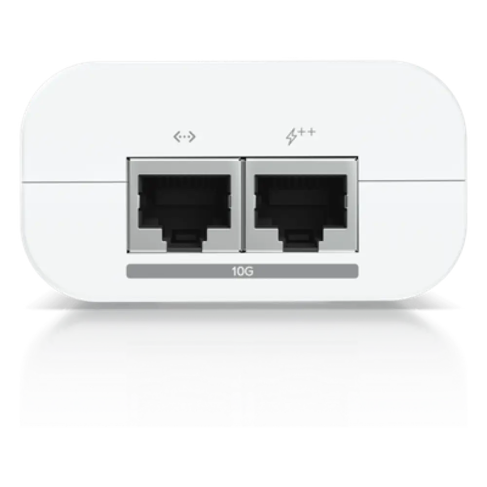 Inyector PoE++ / 54V DC 1.12A / 60W / 2 Puertos 10 GbE / Protección de Sobretensiones / Eficiencia 88%