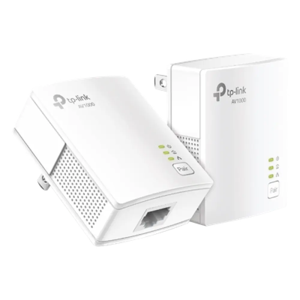 Kit Adaptador Powerline / Gigabit Ethernet 1000 Mbps / HomePlug AV2 / Alcance 300 m (984.2 ft) / Plug and Play / 1 Puerto RJ45 / Ultra Compacto