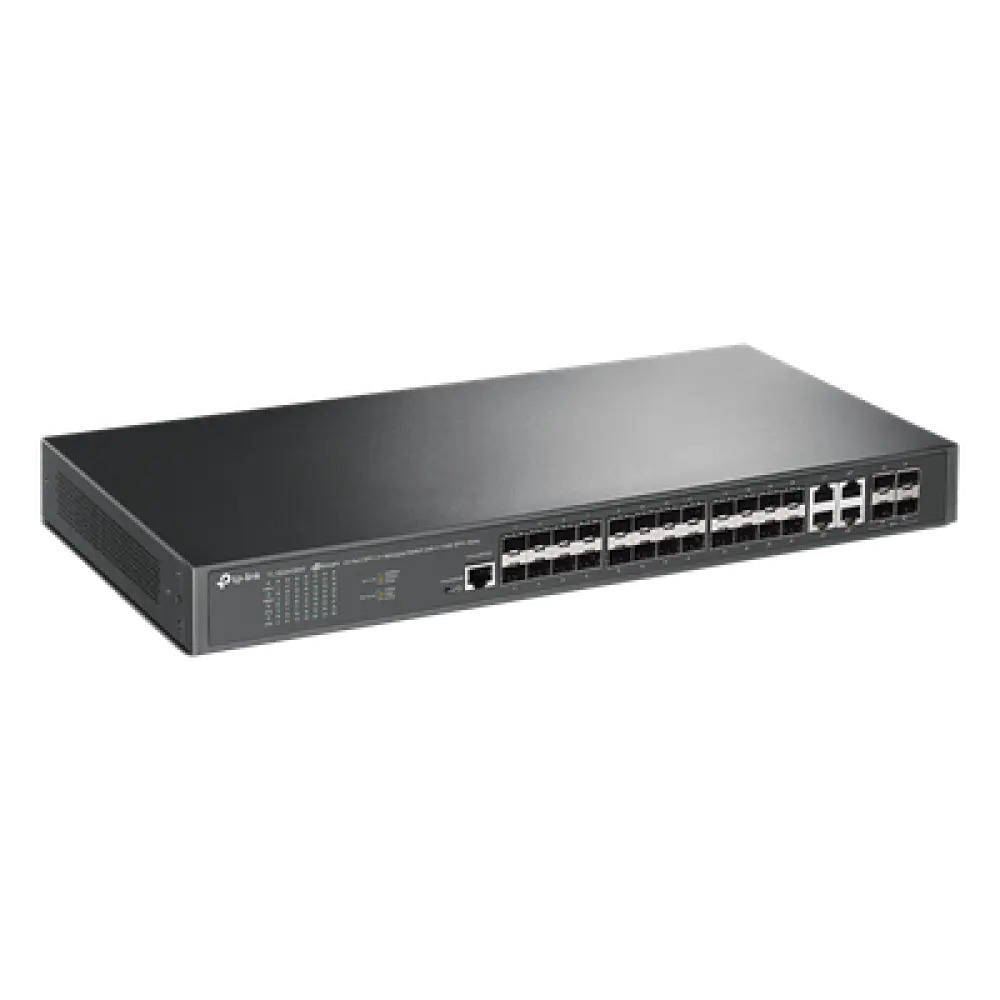 Switch de Fibra Óptica L2+ / 24 Puertos SFP 1GE / 4 Puertos Combinados SFP+/RJ45 / 128 Gbps / 95.23 Mpps / Gestión Centralizada / IPv6 / IGMP Multicast