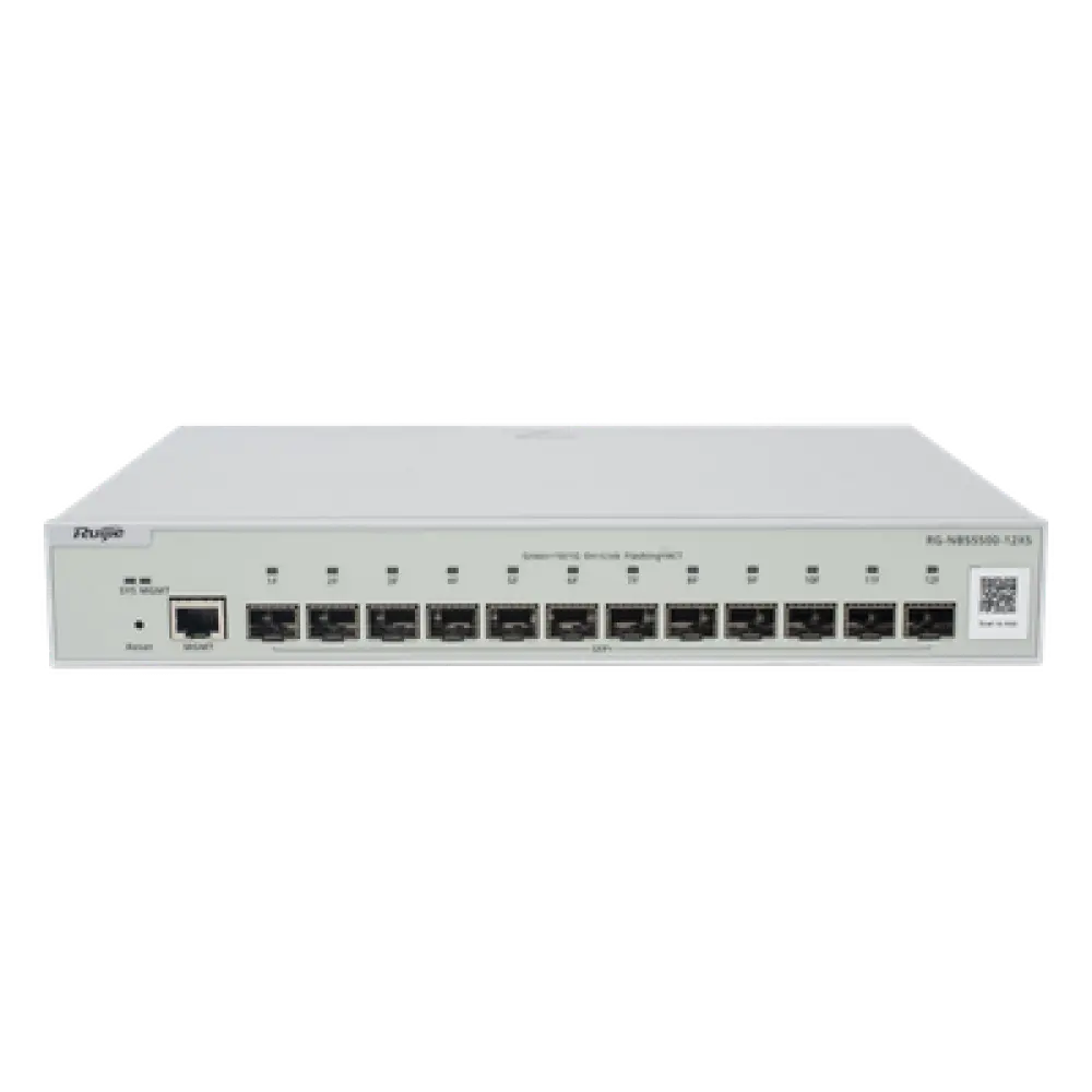 Switch Administrable Full Aggregation Capa 3 / 12 Puertos SFP+ 10G / 240 Gbps / 1U / 11.81 x 9.13 x 1.73 in