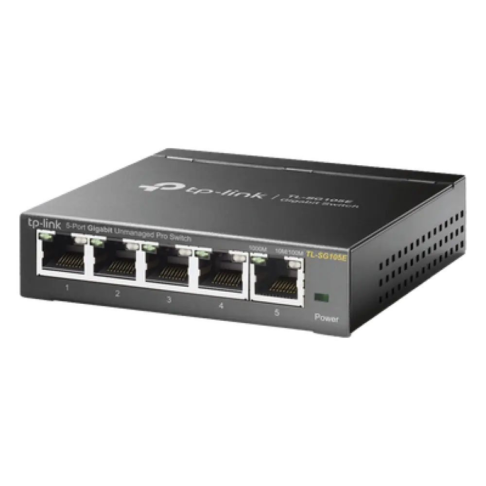 Switch Easy Smart / 5 Puertos Gigabit / 5 Gbps / 32 VLANs / Sin Ventilador / QoS / IGMP Snooping