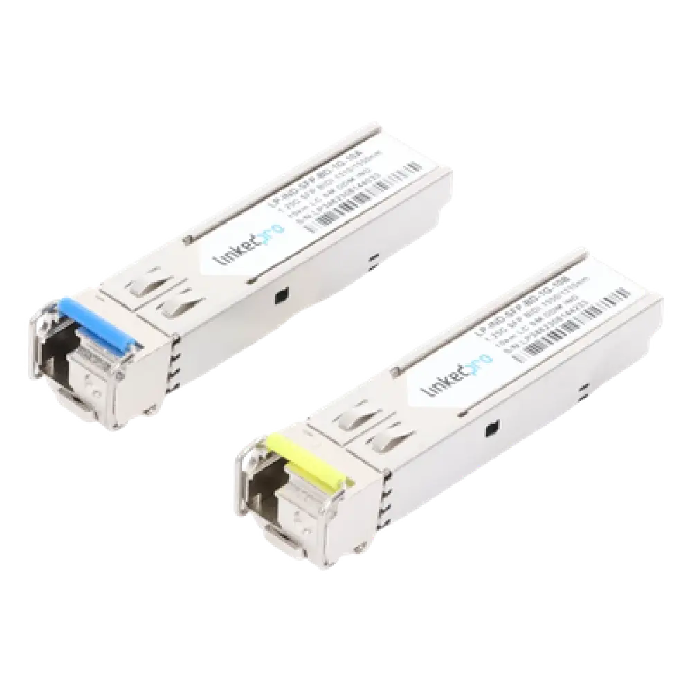Transceptor SFP Industrial Bidireccional / 1.25 Gbps / Monomodo 10 km (32,808 ft) / 1310/1550 nm / LC/UPC Simplex / DDM / Hot-Pluggable