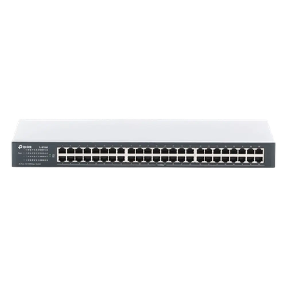 Switch no administrable / 48 puertos 10/100 Mbps / 96 Gbps capacidad de conmutación / 71.4 Mpps throughput / Rack 19" (48.26 cm)