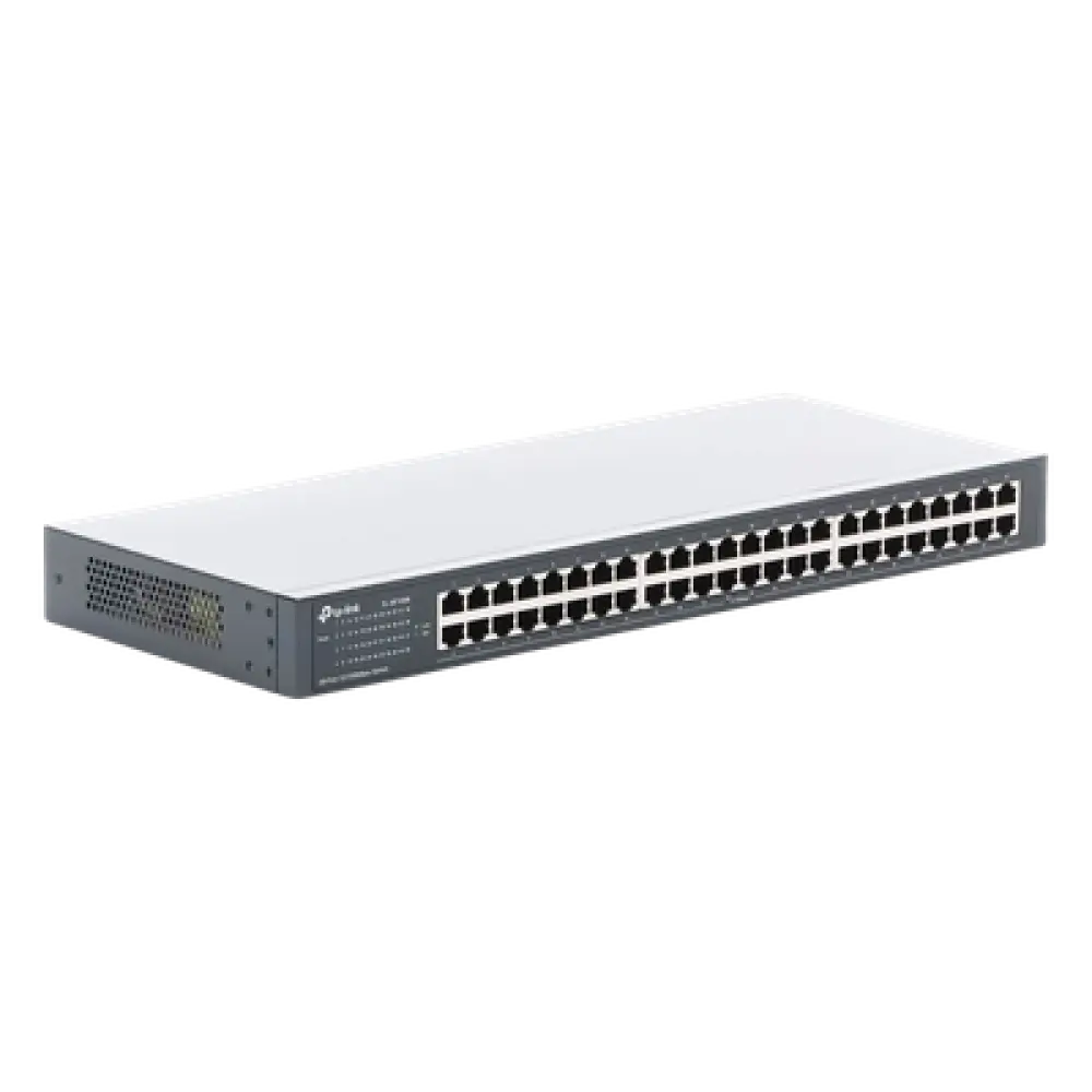 Switch no administrable / 48 puertos 10/100 Mbps / 96 Gbps capacidad de conmutación / 71.4 Mpps throughput / Rack 19" (48.26 cm)