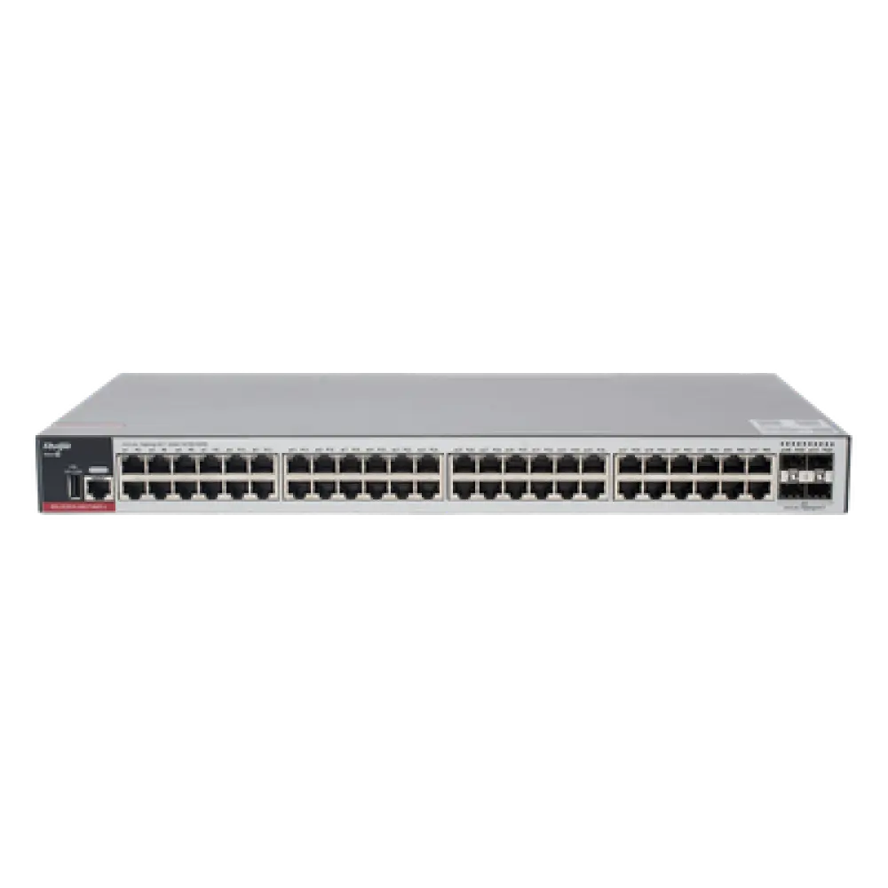 Switch Administrable L2+ / 48 Puertos Gigabit / 4 Uplink SFP 2.5G / 116 Gbps / 1U Rack