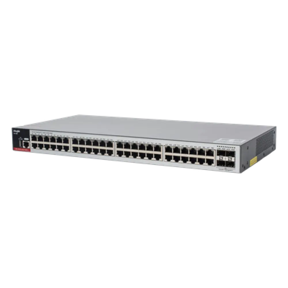 Switch Administrable L2+ / 48 Puertos Gigabit / 4 Uplink SFP 2.5G / 116 Gbps / 1U Rack
