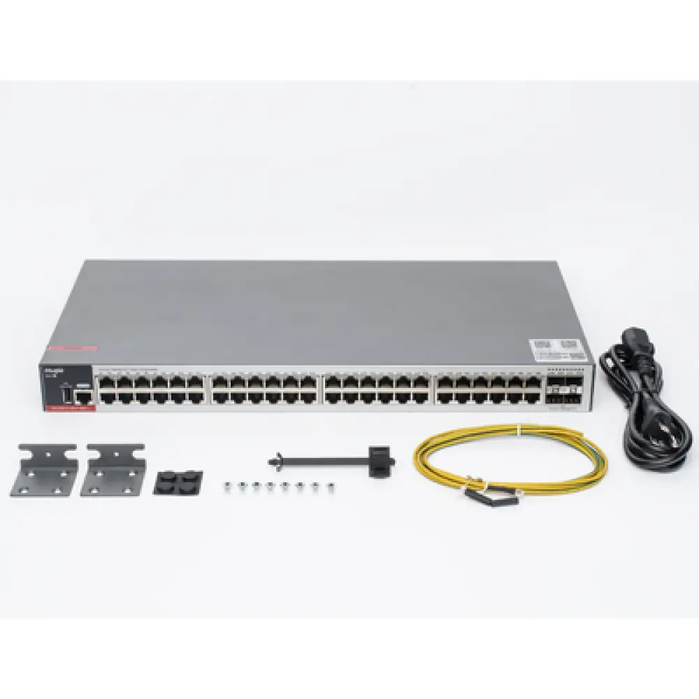 Switch Administrable L2+ / 48 Puertos Gigabit / 4 Uplink SFP 2.5G / 116 Gbps / 1U Rack