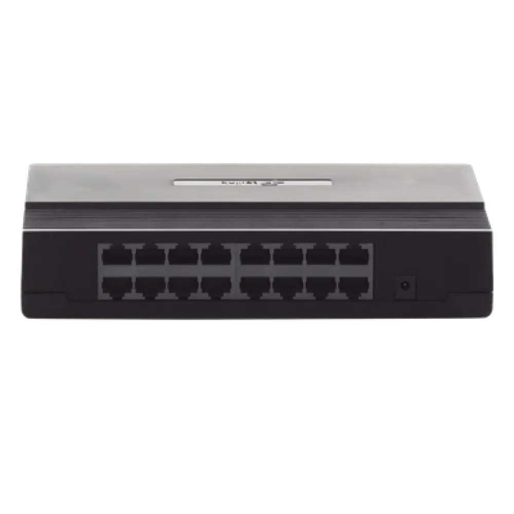 Switch de escritorio / 16 puertos RJ45 / 10/100 Mbps / Sin ventilador / 7.9 x 5.6 x 1.6 in