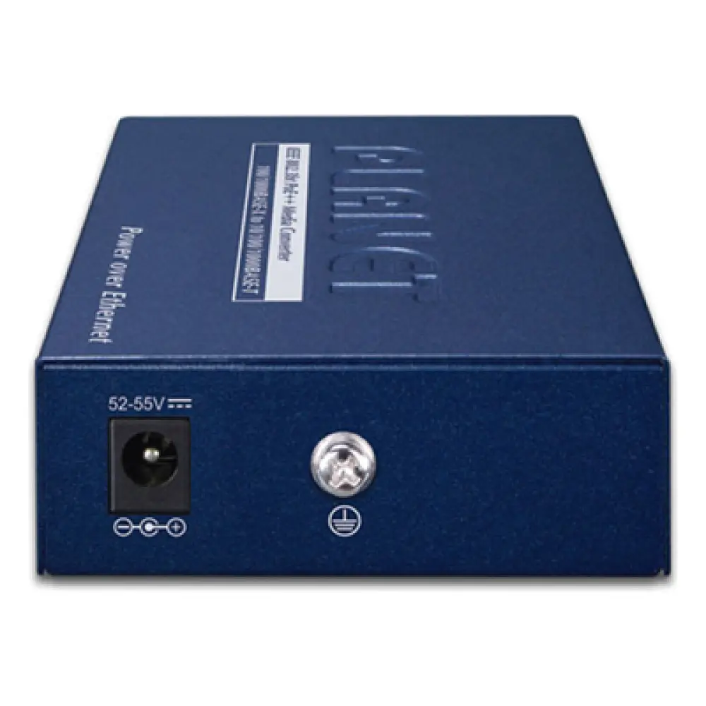 Convertidor de Medios PoE++ / 1x RJ45 Gigabit / 1x SFP 100/1000BASE-X / 60W 802.3bt / Cat5e/6 4-Pares