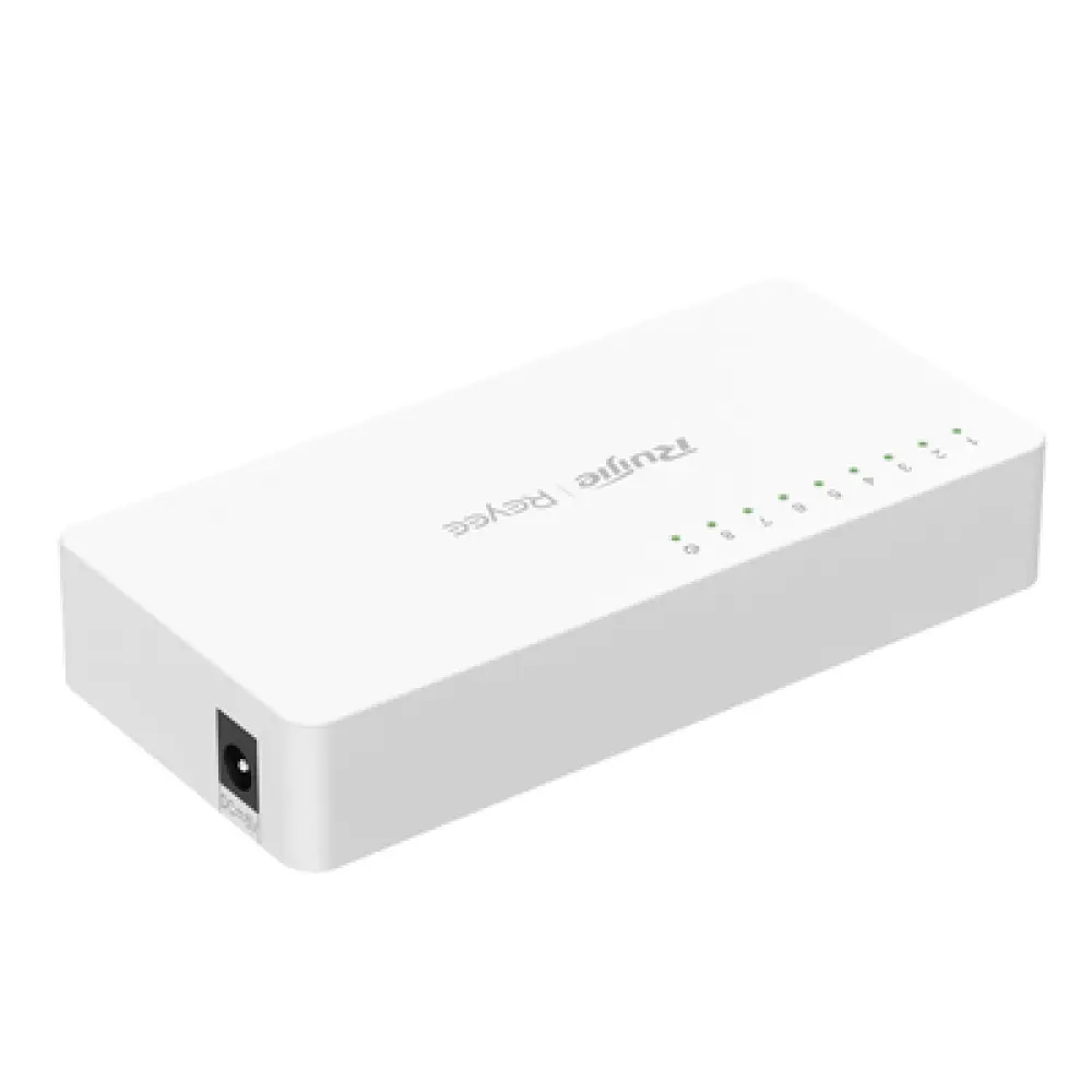 Switch No Administrable / 8 Puertos 10/100 Mbps / Plug & Play / Cloud Visible / Montaje Escritorio o Rack / 2.3 W