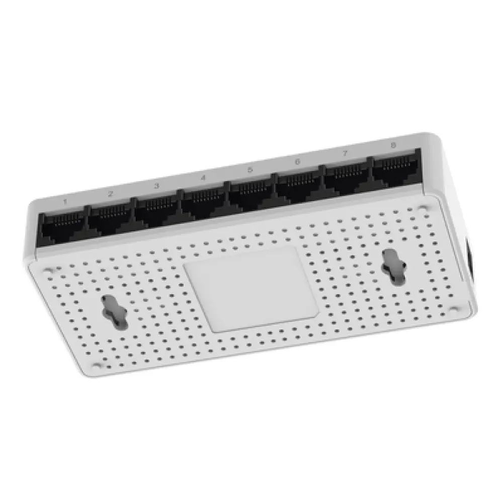 Switch No Administrable / 8 Puertos 10/100 Mbps / Plug & Play / Cloud Visible / Montaje Escritorio o Rack / 2.3 W