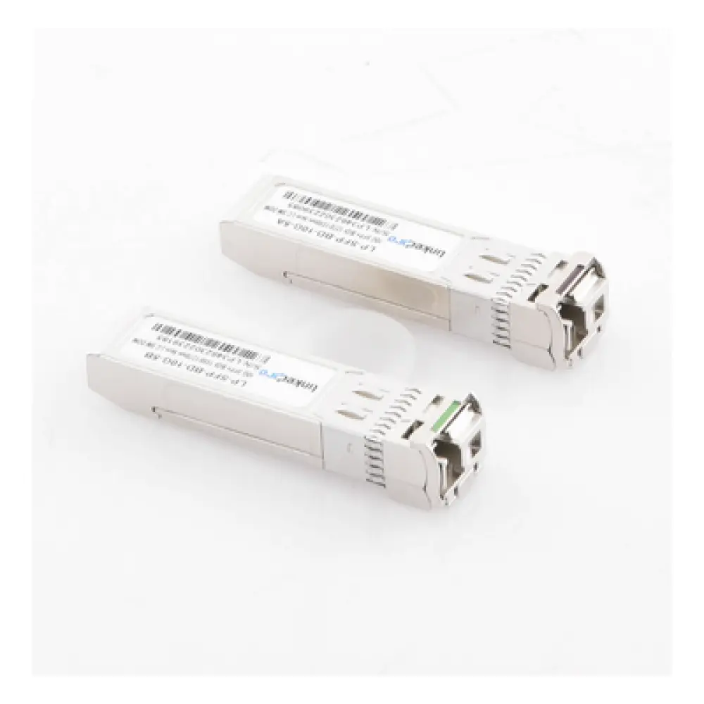 Transceptor Óptico SFP+ Bidireccional / 10 Gbps / Monomodo 1270 & 1330 nm / Alcance 5 km (3.1 mi) / Conector LC/UPC Simplex / DDM / Hot-Pluggable