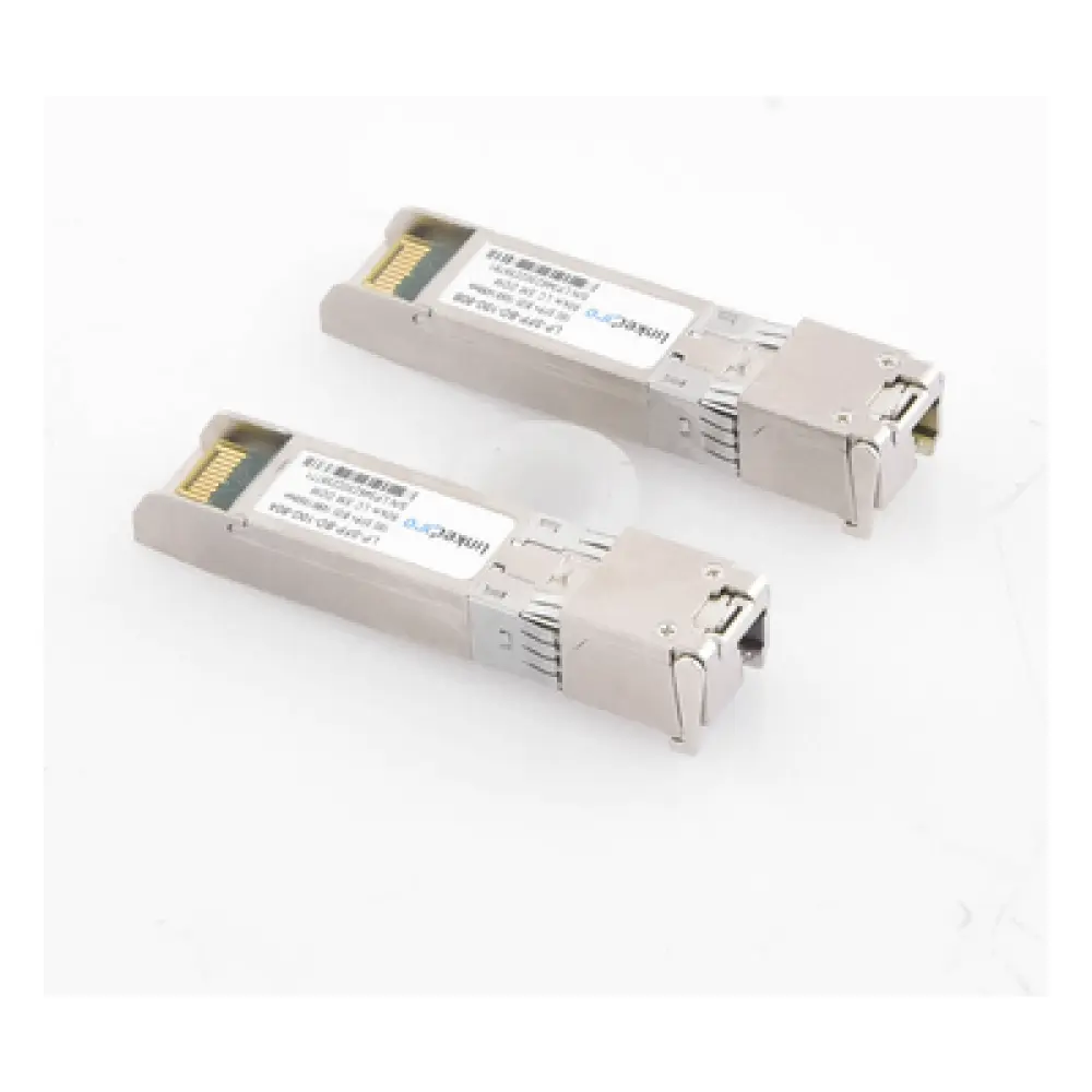 Transceptor Óptico SFP+ Bidireccional / 10 Gbps / Monomodo 1490/1550 nm / LC/UPC Simplex / DDM / Alcance 80 km (262.5 ft) / Hot-Pluggable / 2 Piezas