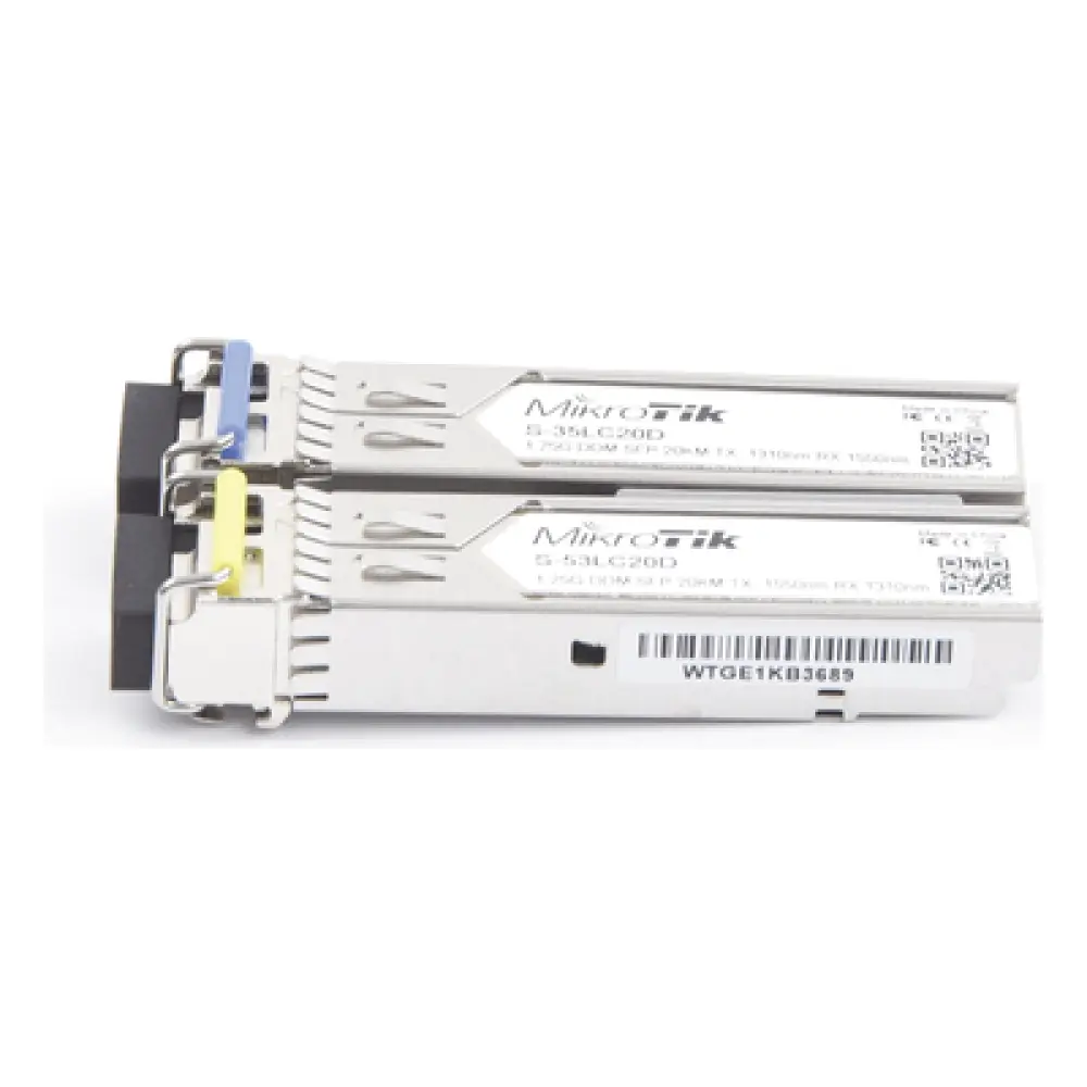 Transceptores SFP / 1.25G / LC UPC / WDM 1310/1550nm / Monomodo 20km / -40°C a +70°C / DDM