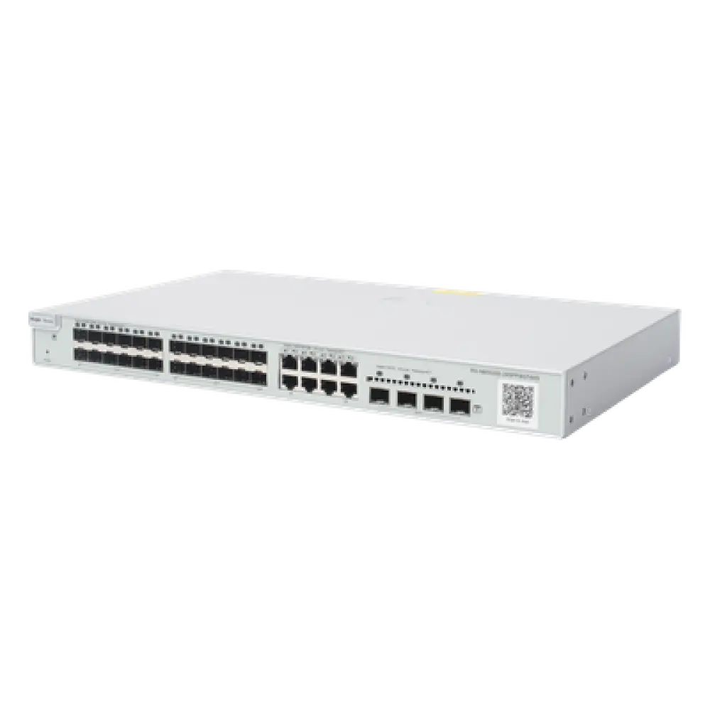 Switch Capa 3 Administrable / 24 Puertos SFP 1G / 8 Puertos Combo 10/100/1000 / 4 Puertos SFP+ 10G / 128 Gbps / 96 Mpps