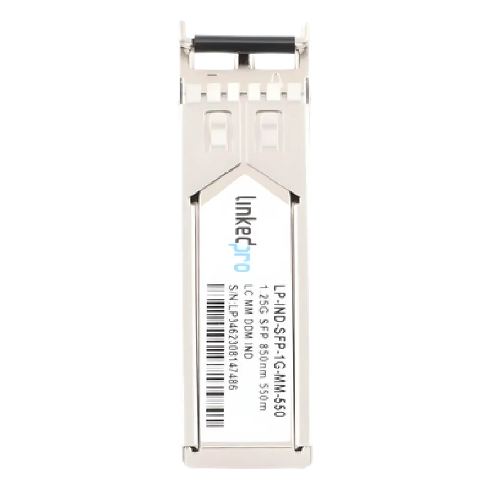 Transceptor Óptico Industrial SFP / Multimodo 850 nm / 1.25 Gbps / 1000BASE-SX / LC/UPC Dúplex / DDM / 550 m (1804.5 ft) / Clase 1 Láser