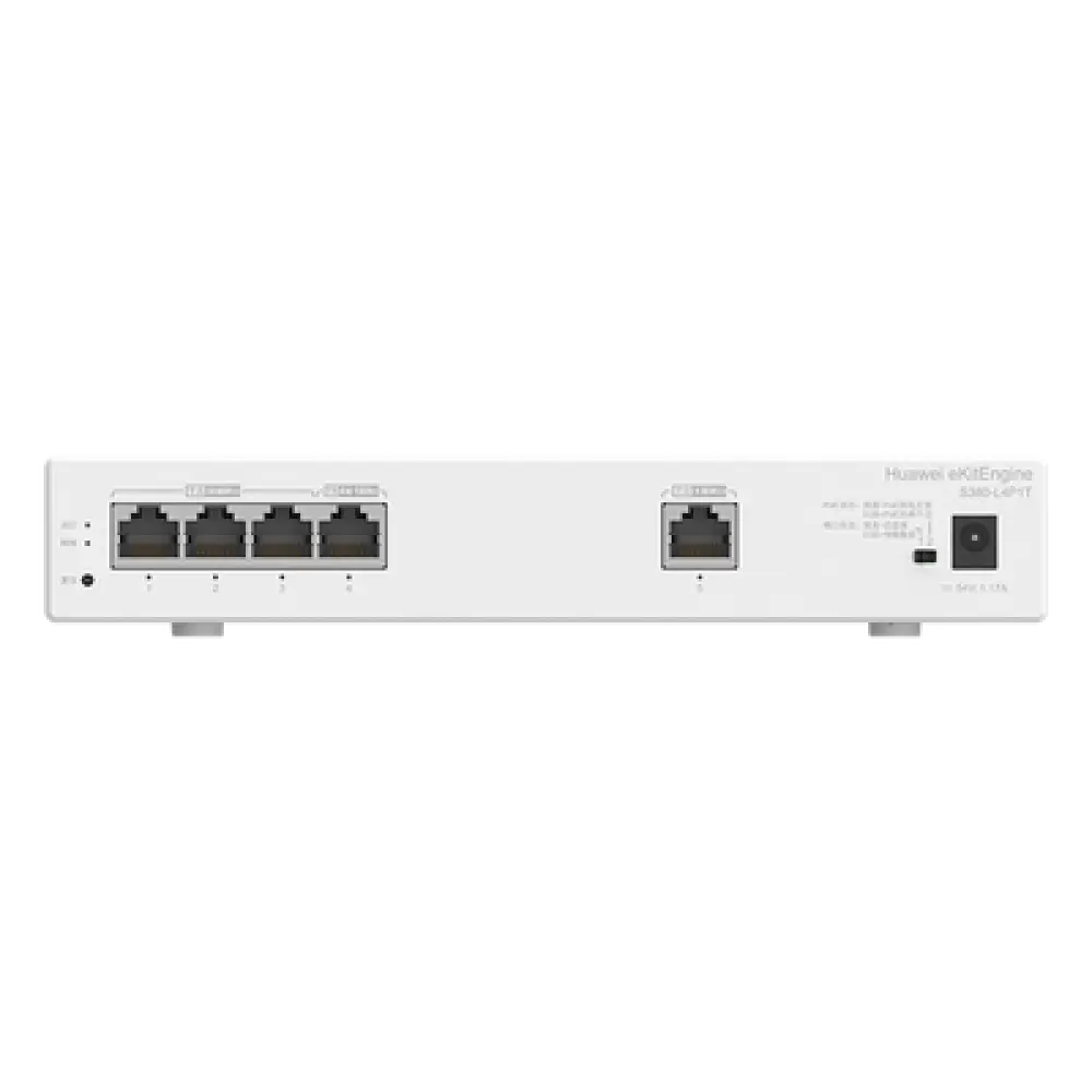 Router Multi-Servicio / 1 Puerto GE WAN / 4 Puertos GE LAN PoE+ / 802.3af/at 50 W / Switching 8 Gbps / Controlador 32 APs / 150 Clientes / Gestión Nube Gratuita