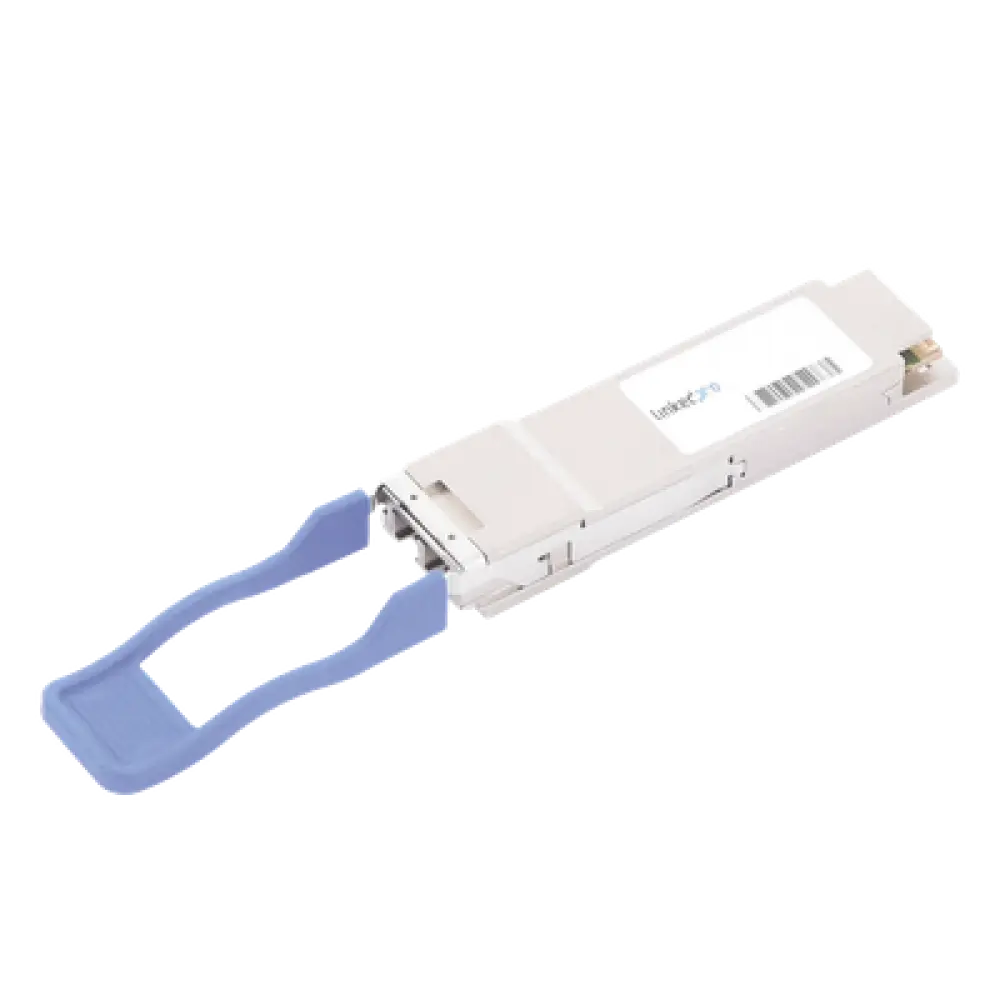 Transceptor Óptico QSFP28 / 100 Gbps / Monomodo 1310 nm / Alcance 60 km (196850 ft) / 100GBASE-LR4 / LC/UPC Dúplex / DDM