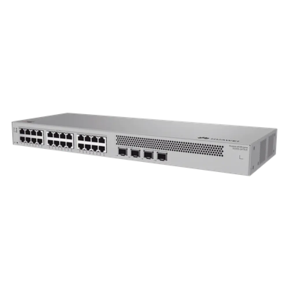 Switch Capa 2 Administrable / 24 Puertos Gigabit / 4 Puertos SFP+ 10GE / Capacidad 98 Gbps / Tasa Reenvío 73 Mpps / Gestión Web, App y Nube