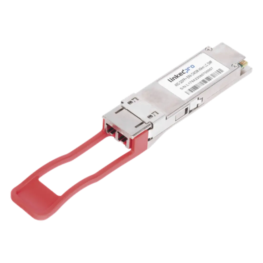 Transceptor Óptico QSFP+ / 40 Gbps / Monomodo 1310 nm / Alcance 40 km / LC/UPC Dúplex / DDM