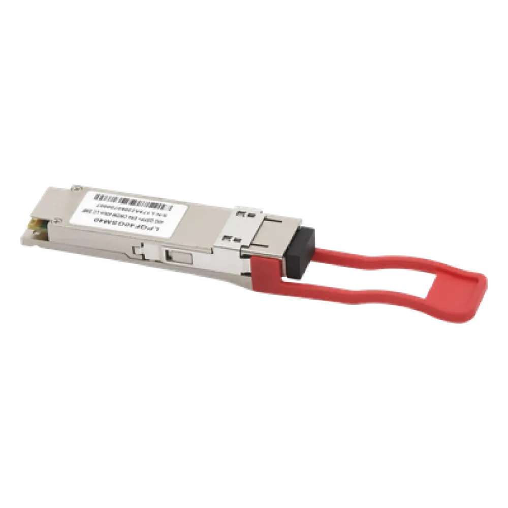 Transceptor Óptico QSFP+ / 40 Gbps / Monomodo 1310 nm / Alcance 40 km / LC/UPC Dúplex / DDM