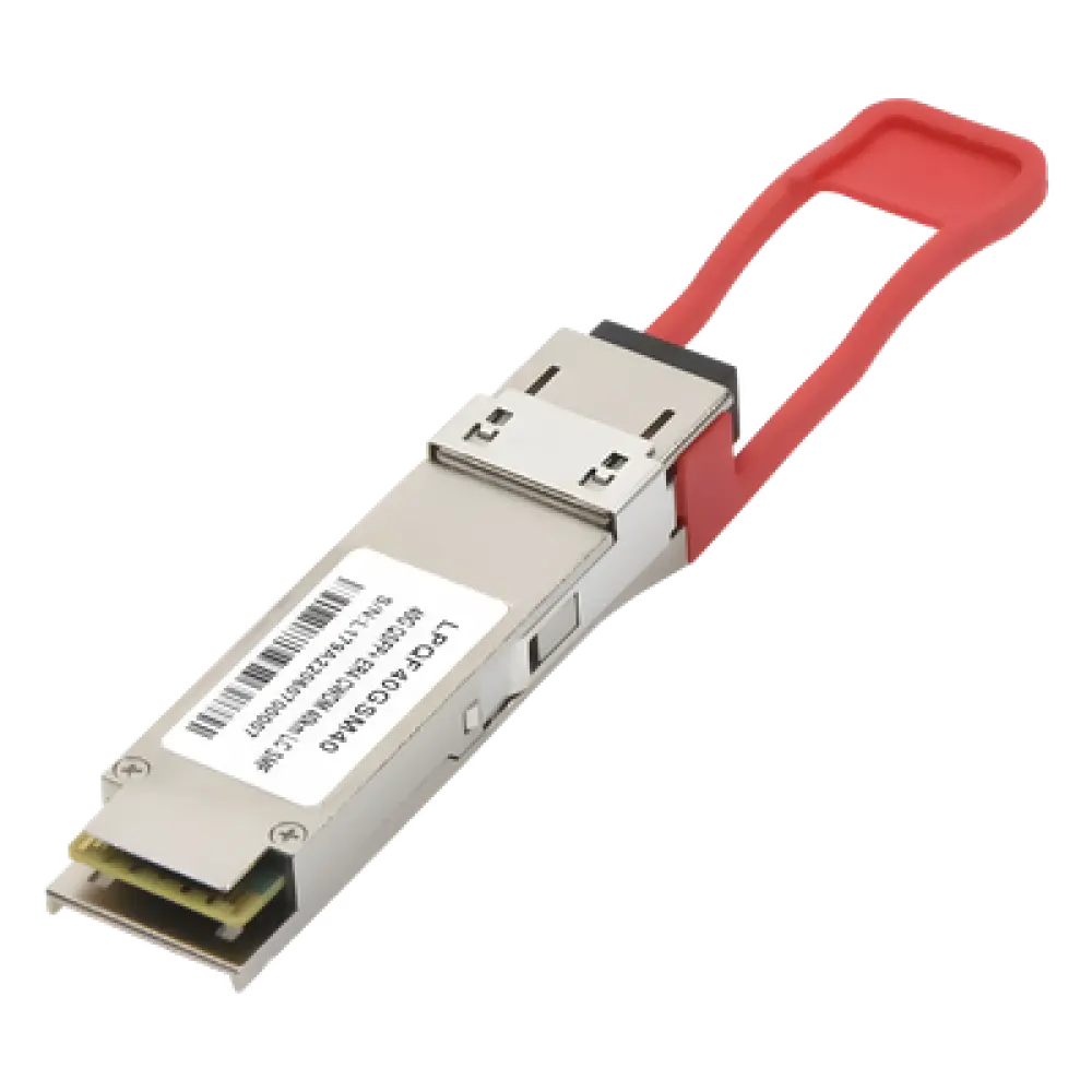 Transceptor Óptico QSFP+ / 40 Gbps / Monomodo 1310 nm / Alcance 40 km / LC/UPC Dúplex / DDM