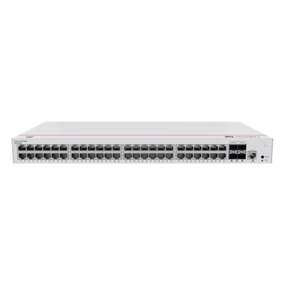Switch PoE Administrable Capa 2 / 48 Puertos Gigabit PoE / 4 Puertos SFP Uplink 1GE / 104 Gbps / PoE Perpetuo 380W / Gestión Nube Gratis