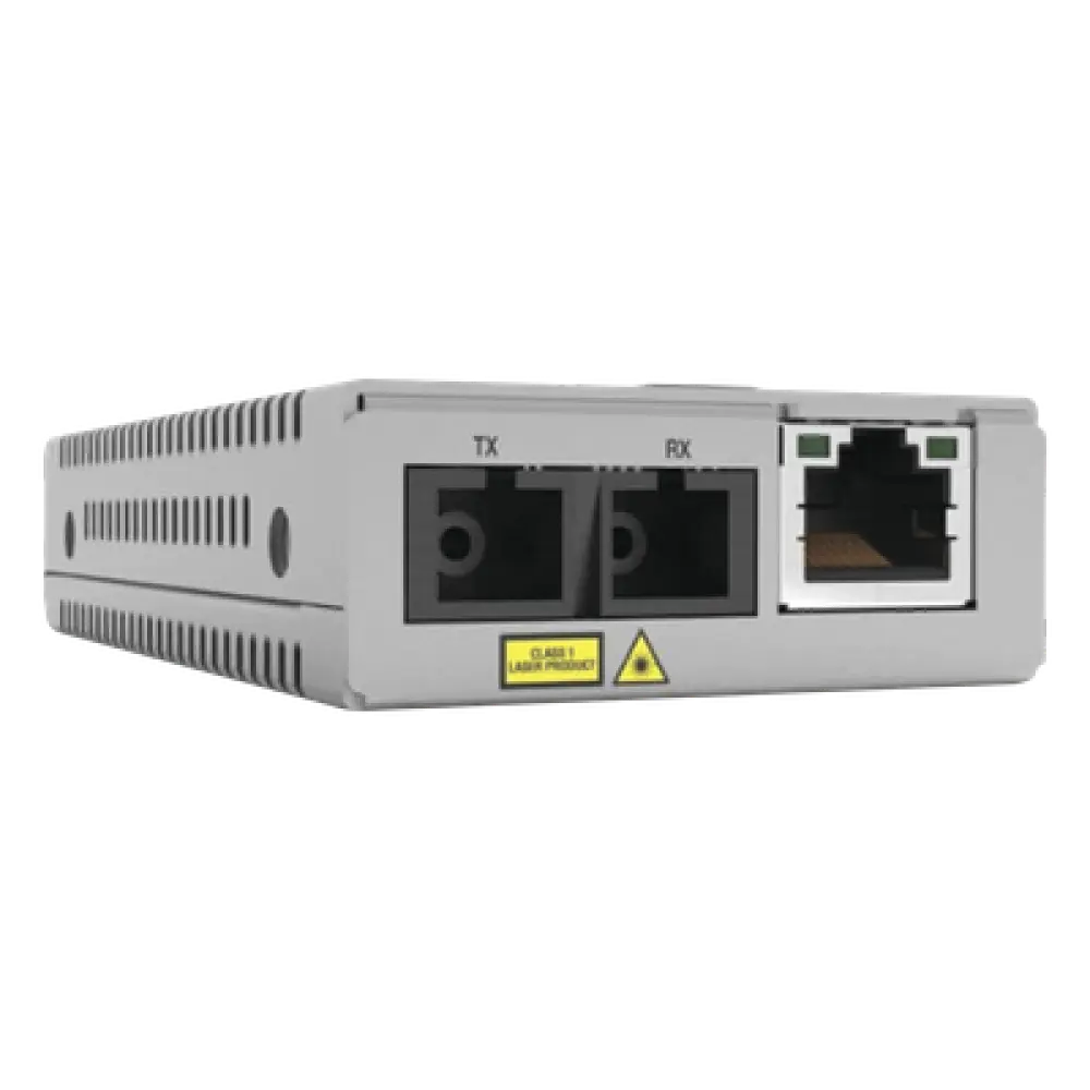 Convertidor de Medios Gigabit / 10/100/1000Base-T a 1000Base-LX / SC Monomodo / Alcance 20 km (65,616 ft) / Compatible con Chasis MMCR18