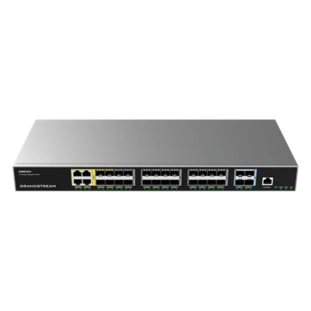 Switch de Agregación Capa 3 / 120 Gbps Throughput / 4 Puertos 10G SFP+ / Stacking 4 Unidades / Enrutamiento OSPF-BGP / 4k VLANs