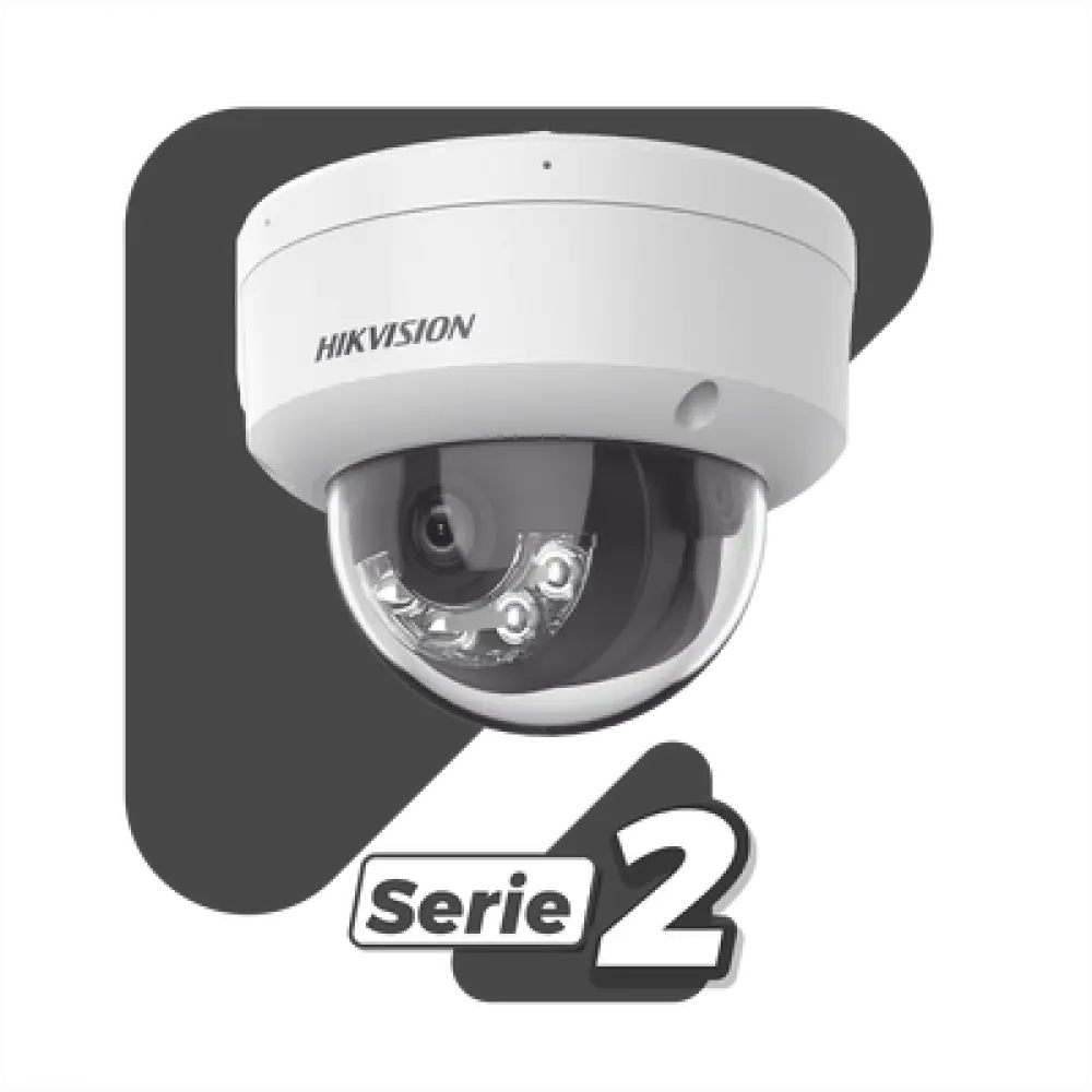Cámara Domo IP / 6 Megapixel / Dual Light 30 m (98.4 ft) / Lente 2.8 mm / 105° / AcuSense / IP67 / IK10 / WDR 120 dB / PoE