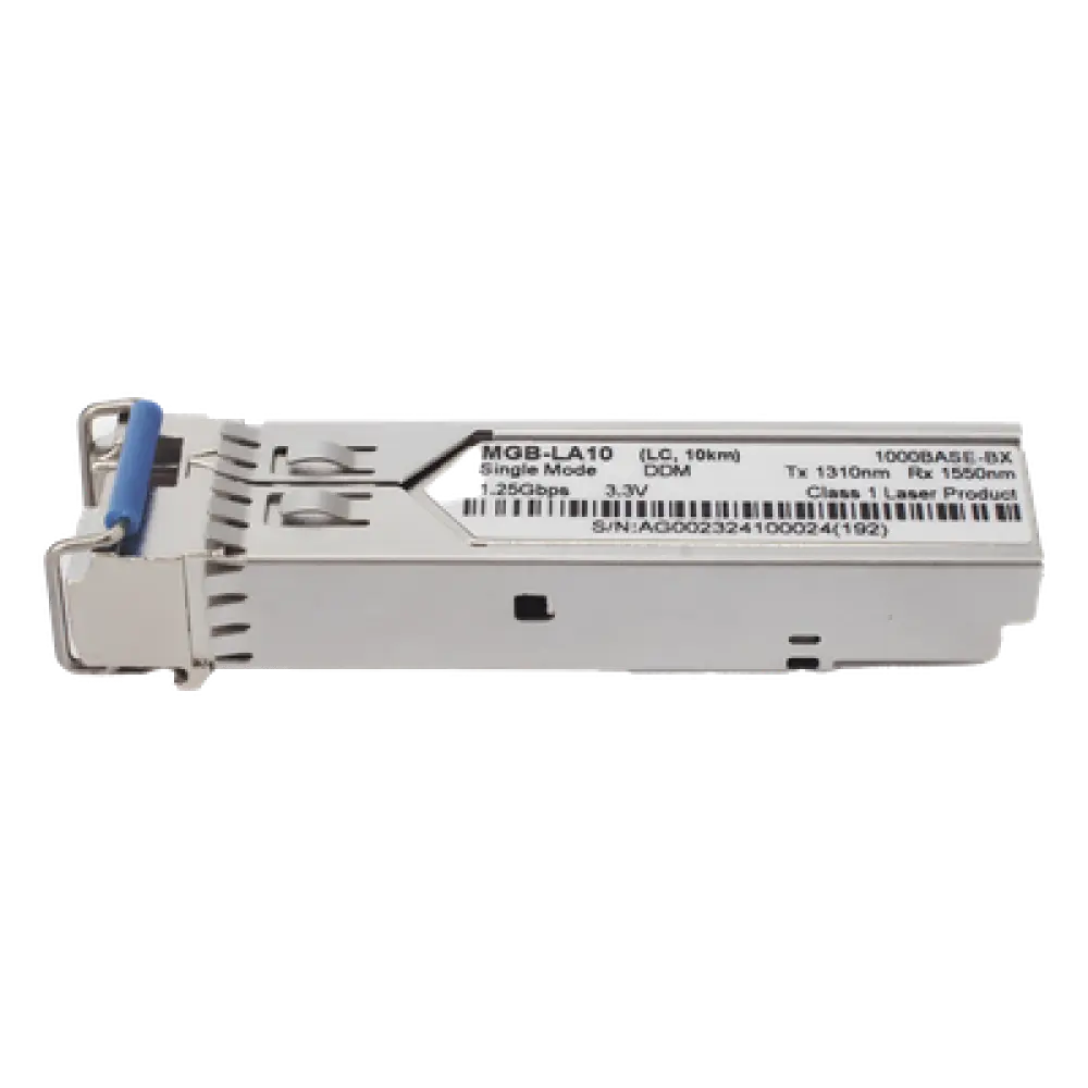 Transceptor WDM Mini-GBIC SFP 1G / LC / Fibra Monomodo / 10 km / TX 1310nm RX 1550nm