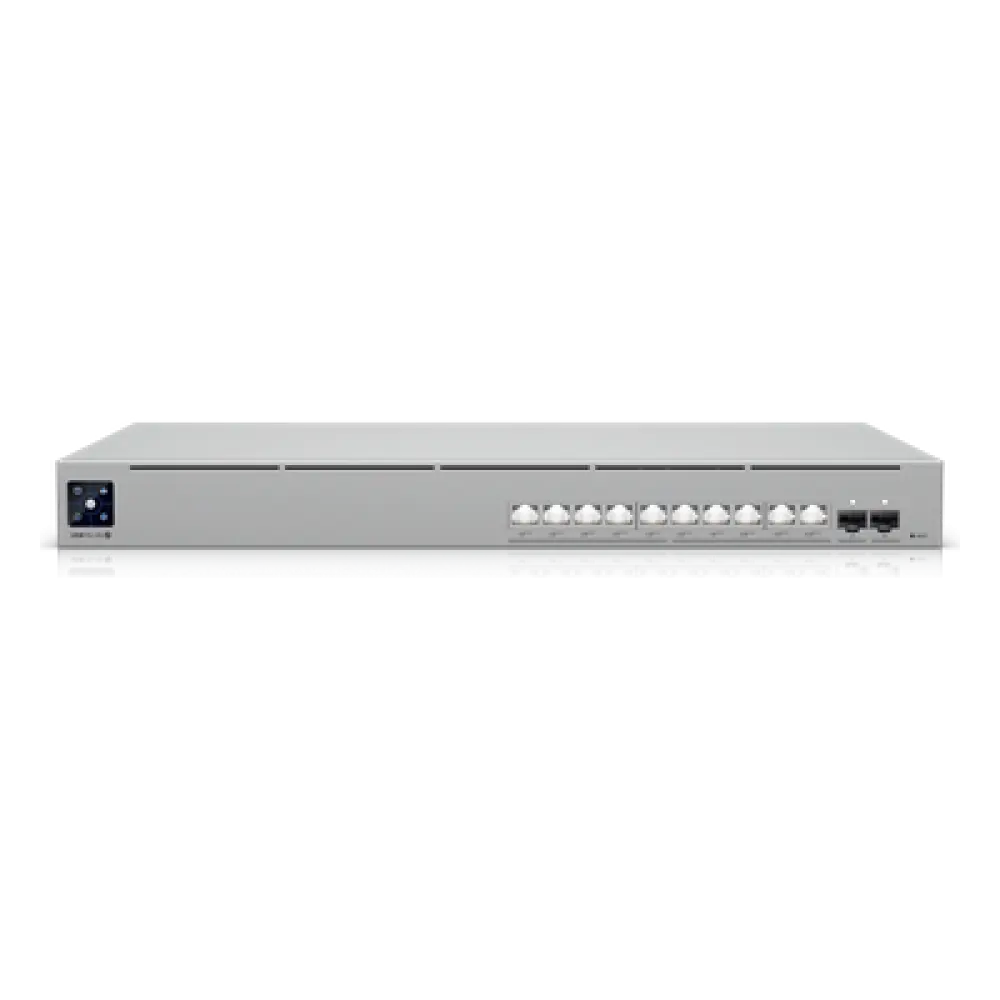 Switch PoE+++ Capa 3 / 10 Puertos 10GbE / 2 Puertos SFP+ / PoE 400 W / Etherlighting™ / 240 Gbps