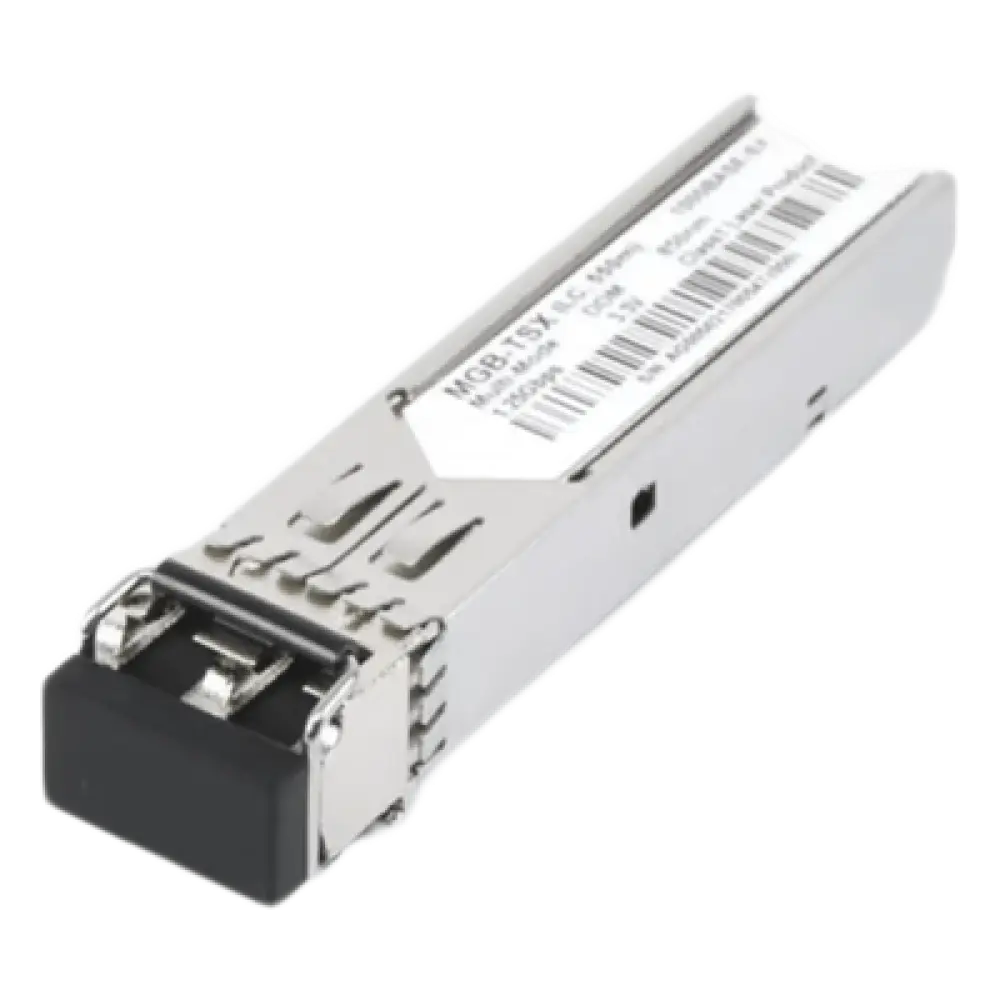 Transceptor SFP Industrial / 1000Base-SX / Fibra Multimodo LC / Alcance 550 m (1804.5 ft) / Rango -40 a 75 °C / Hot-Pluggable