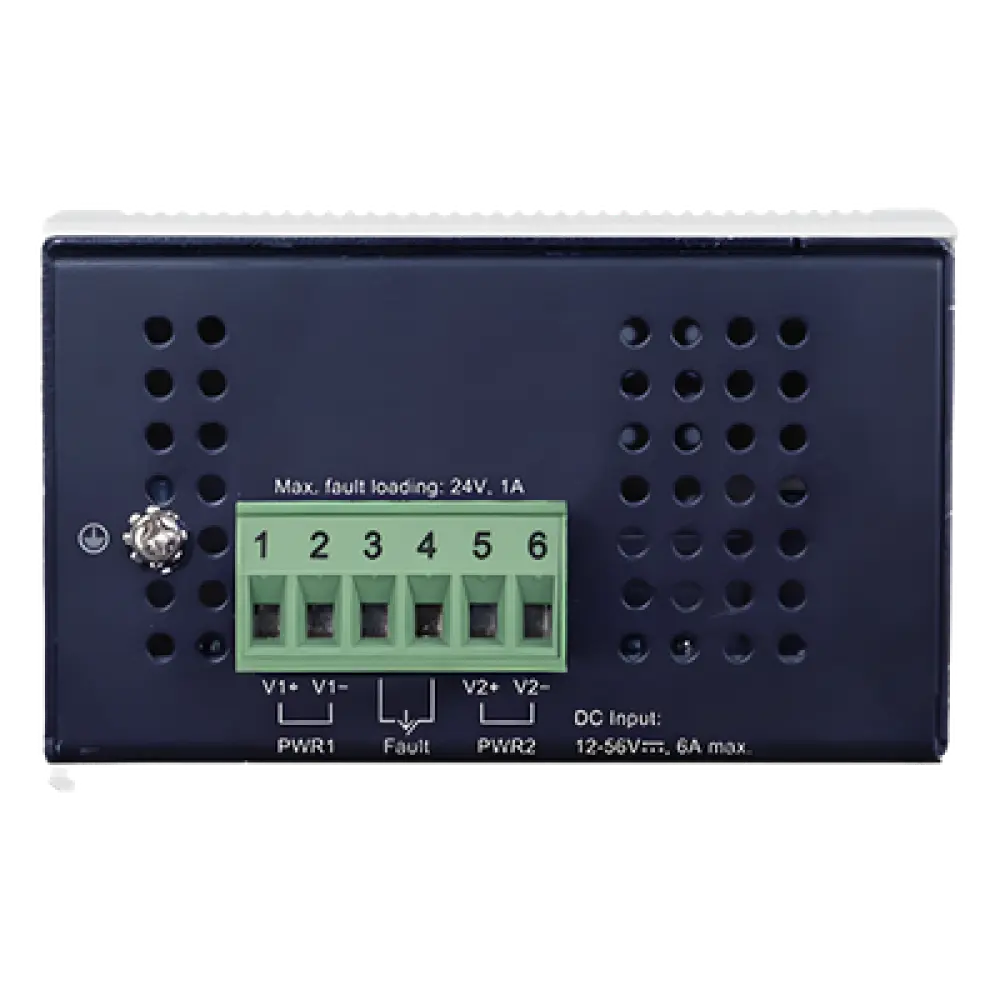 Convertidor de Medios Industrial / 2 SFP 100/1000X / 2 RJ45 10/100/1000T / PoE++ 802.3bt / 95W por puerto / -40 a 75 °C / IP30 / 12-56V CC