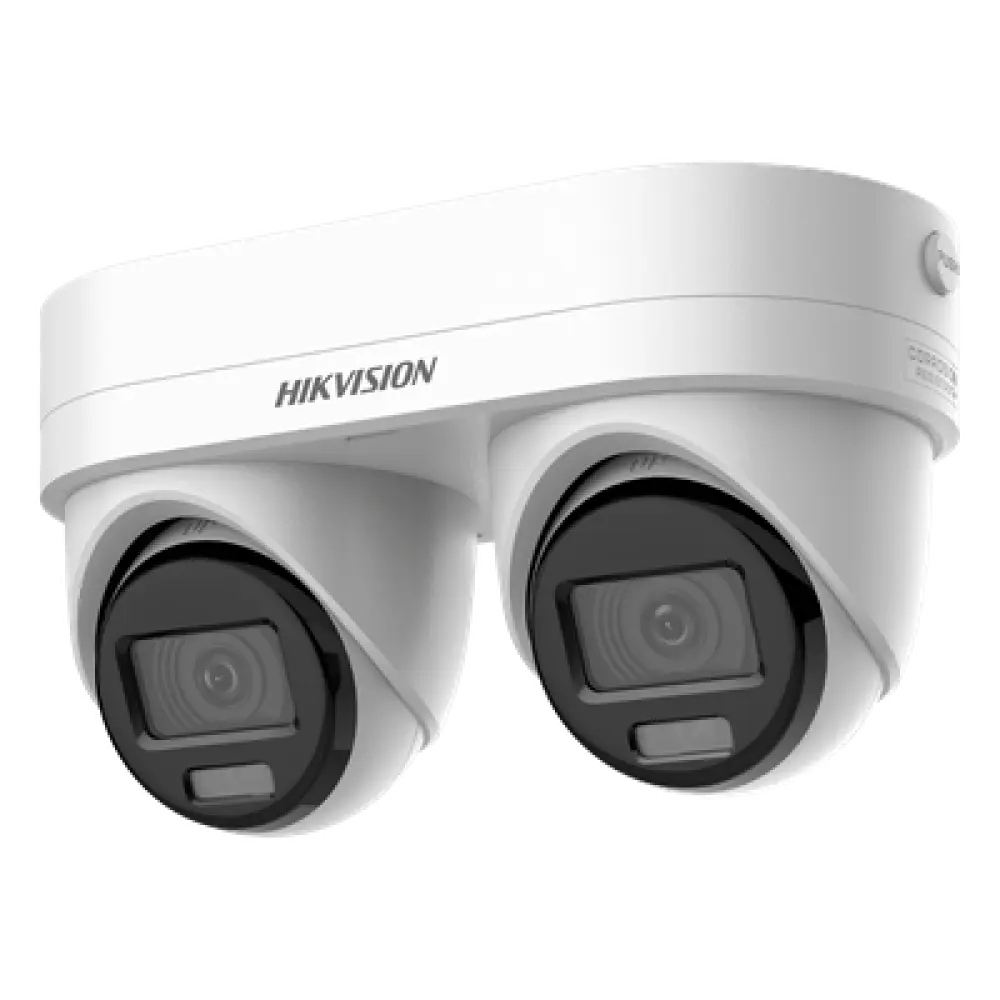Cámara IP Dual Lente / 4 Megapixel por Sensor / WDR 120 dB / IR 10 m (32.8 ft) / IP67 / IK10 / PoE / Audio Bidireccional
