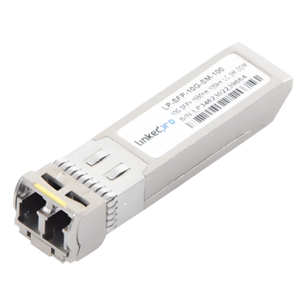 Transceptor Óptico SFP+ / 10 Gbps / Monomodo 1550 nm / Alcance 100 km (328,084 ft) / LC/UPC Dúplex / DDM / 10GBASE-ZR