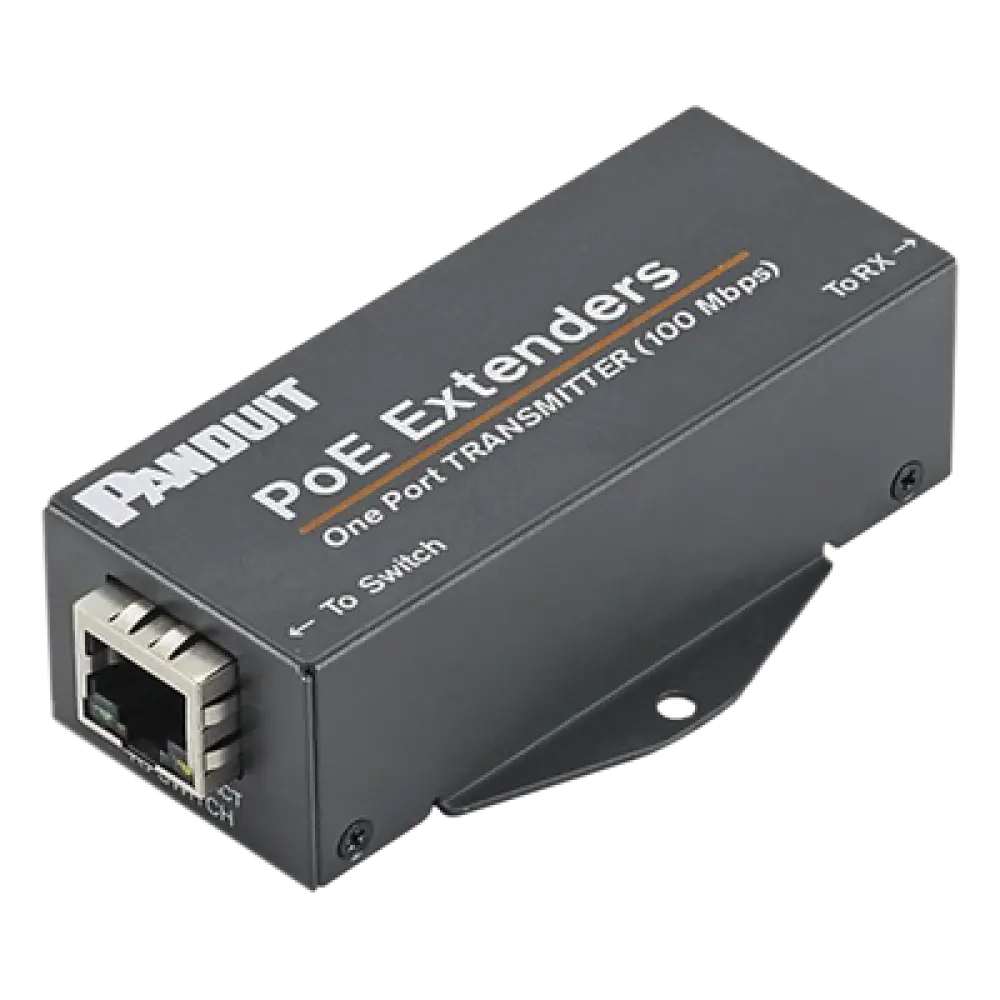 Extensor PoE/PoE+ / 610 m (2000 ft) / 10/100 Mbps / Cat5e/Cat6 / -40°C a 70°C / RJ45