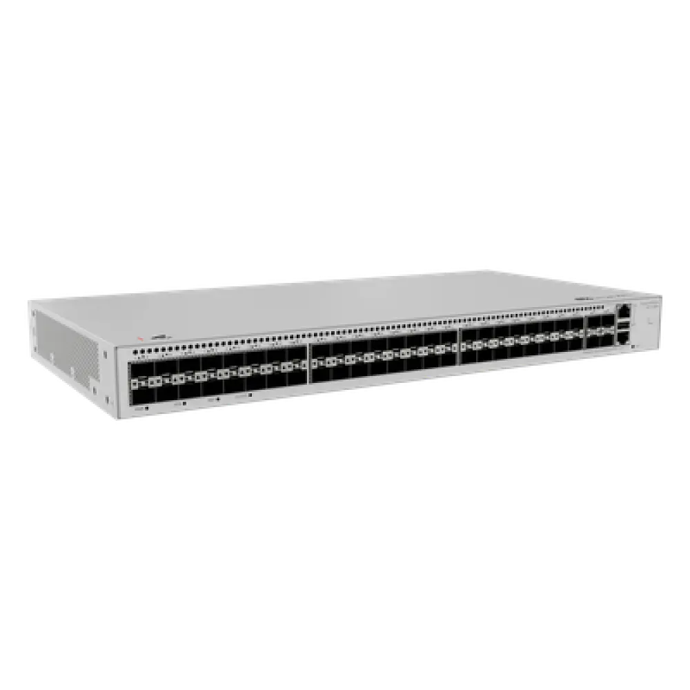 Switch Core/Distribución Capa 3 / 48 puertos SFP 1 Gbps + 4 puertos SFP+ 10 Gbps / iStack / 176 Gbps switching / Gestión cloud gratuita / Sin licencias