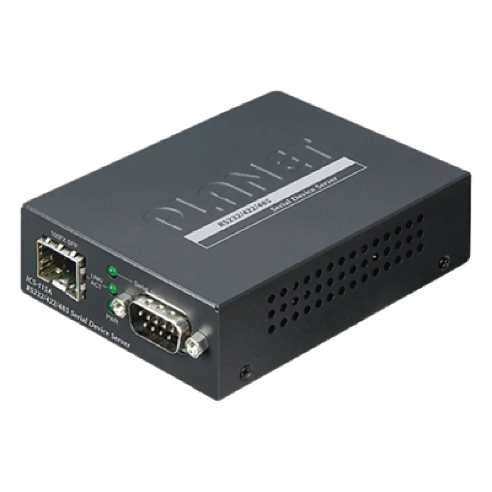 Convertidor de Medios / RS-232/422/485 a SFP 100Base-FX / DB9 / -10 a 60°C / 97x70x26 mm