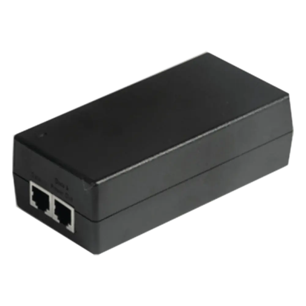 Inyector PoE Gigabit / 56 VDC / 1100 mA / 100-240 VCA / -10 a 40°C / 123 x 61 x 40 mm