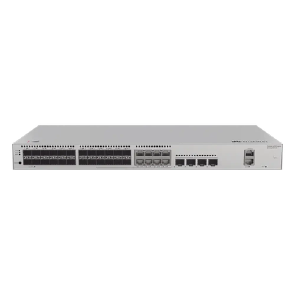 Switch Capa 3 Administrable / 24 Puertos 1GE SFP / 8 Puertos Combo 10/100/1000 Mbps / 4 Puertos 10GE SFP+ Uplink / iStack / ERPS