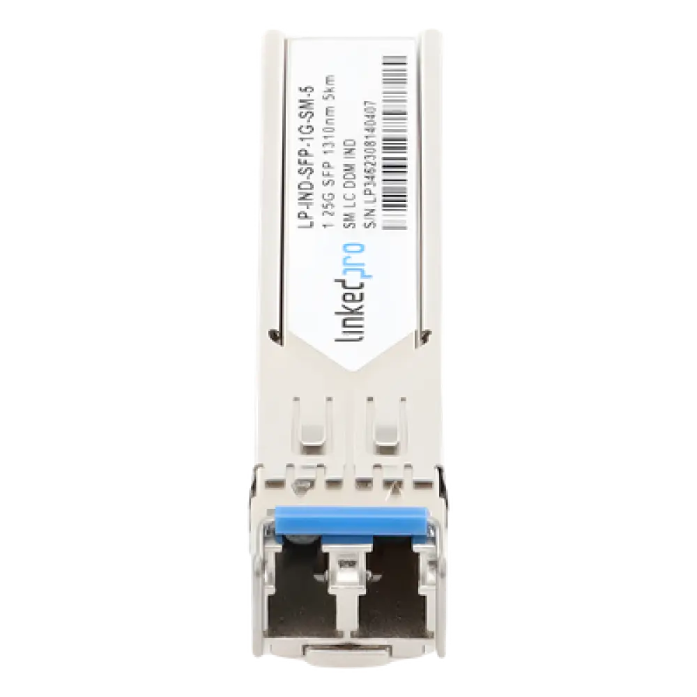 Transceptor SFP Industrial / Monomodo 1310 nm / 1.25 Gbps / 1000BASE / LC/UPC Dúplex / DDM / 5 km (3.1 mi)