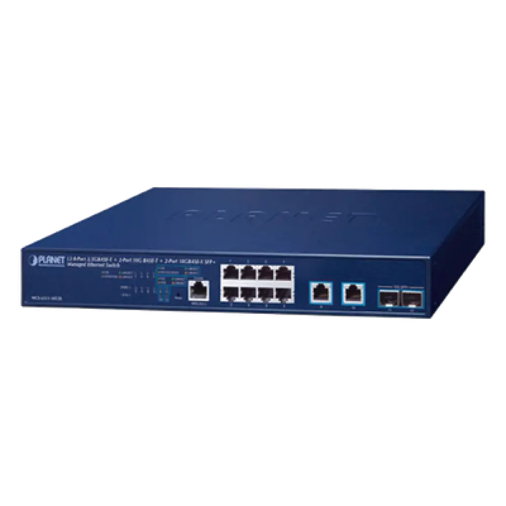 Switch Administrable Capa 3 / 8 Puertos 2.5G BASE-T / 2 Puertos 10G BASE-T / 2 Puertos SFP+ 10G